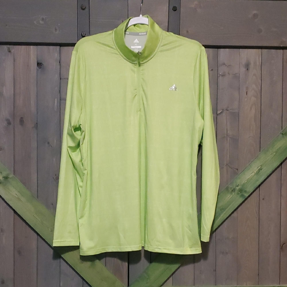 Adidas Lime Green Long Sleeve Shirt